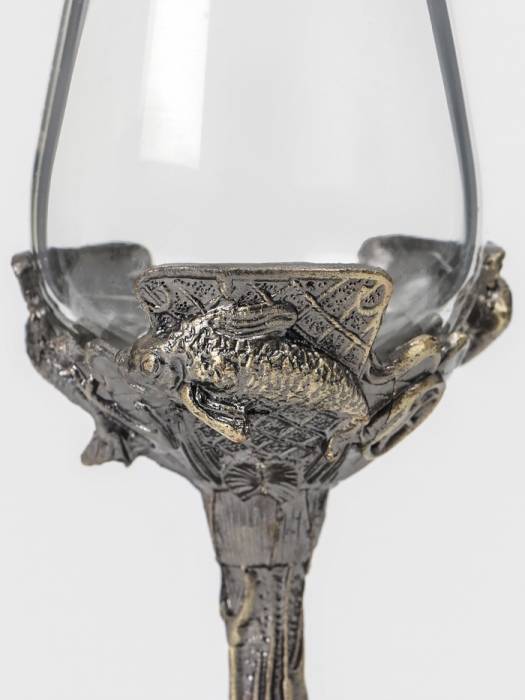 Рюмки для водки «Рыбы, подарочный набор на 3 персоны, рюмка 50 мл